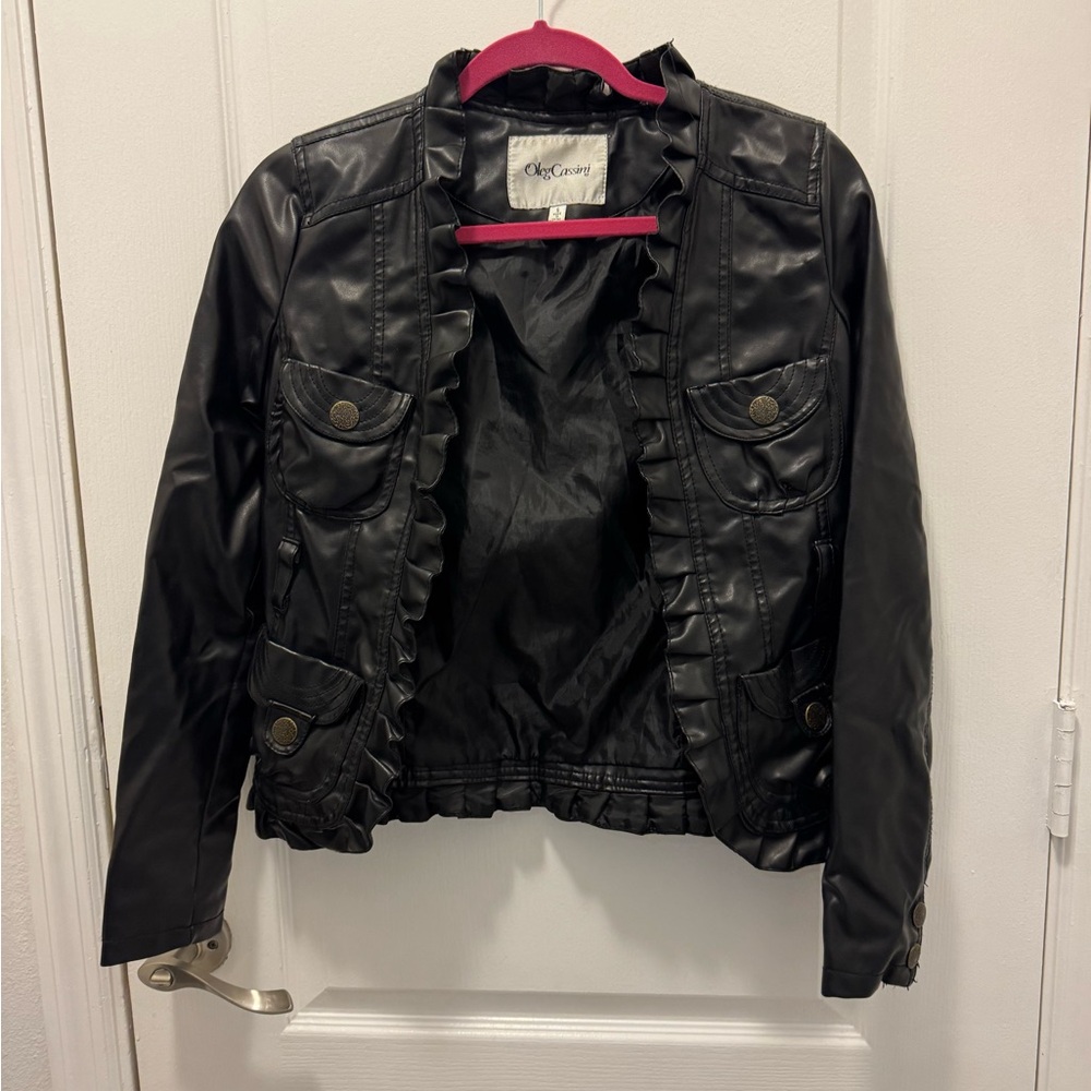 Faux leather jacket